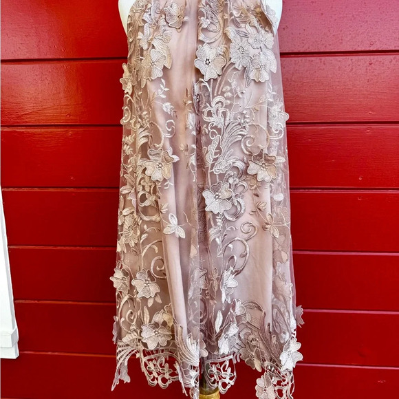 Belle Primrose Badgley Mischka embroidered Cocktail Dress size 2 - Picture 3 of 9